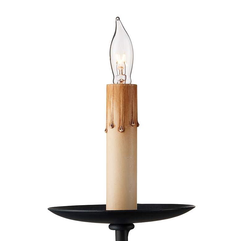 Image 3 Saxon 43 1/4" Wide Zanzibar Black 2-Light Chandelier more views