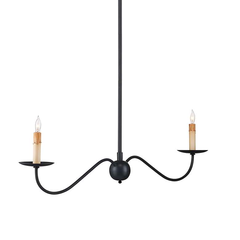 Image 4 Saxon 43 1/4" Wide Zanzibar Black 2-Light Chandelier more views