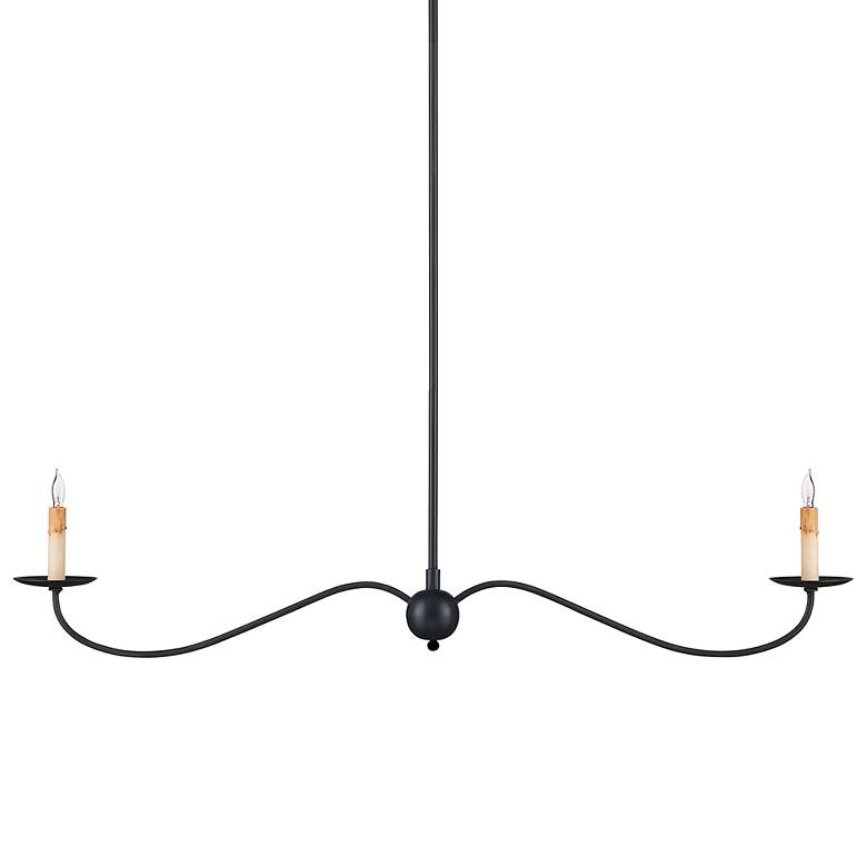 Image 5 Saxon 43 1/4" Wide Zanzibar Black 2-Light Chandelier more views