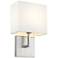 Saxon by Z-Lite Brushed Nickel 1 Light Wall Sconce