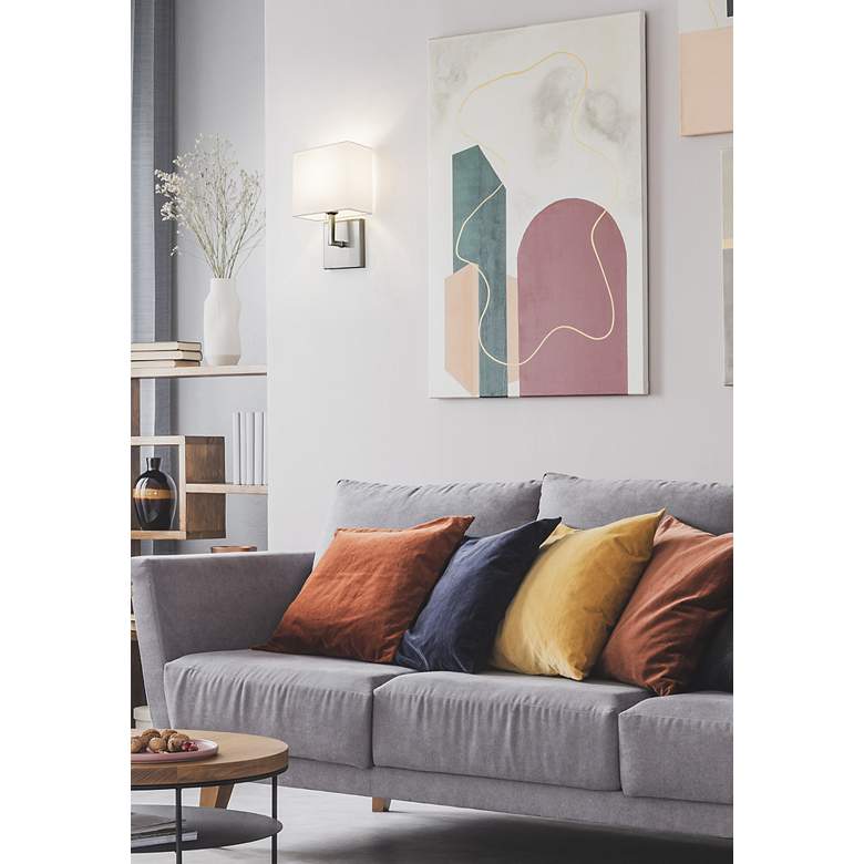 Image 3 Saxon by Z-Lite Brushed Nickel 1 Light Wall Sconce more views