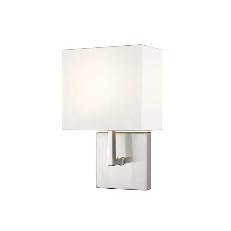 Image 6 Saxon by Z-Lite Brushed Nickel 1 Light Wall Sconce more views