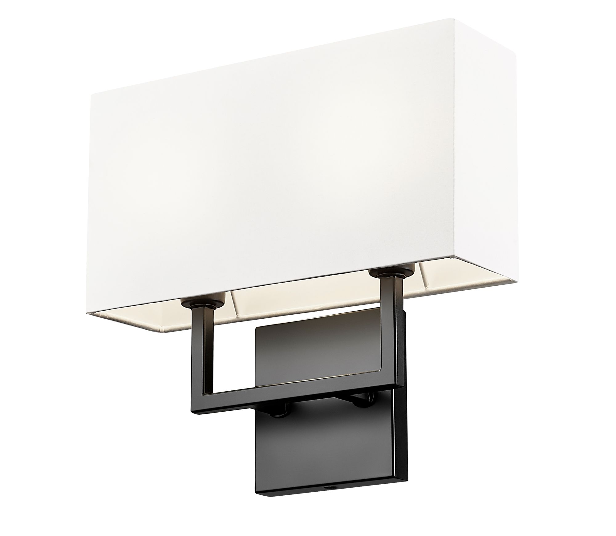 Image 4 Saxon by Z-Lite Matte Black 4 inch 2 Light Wall Sconce more views