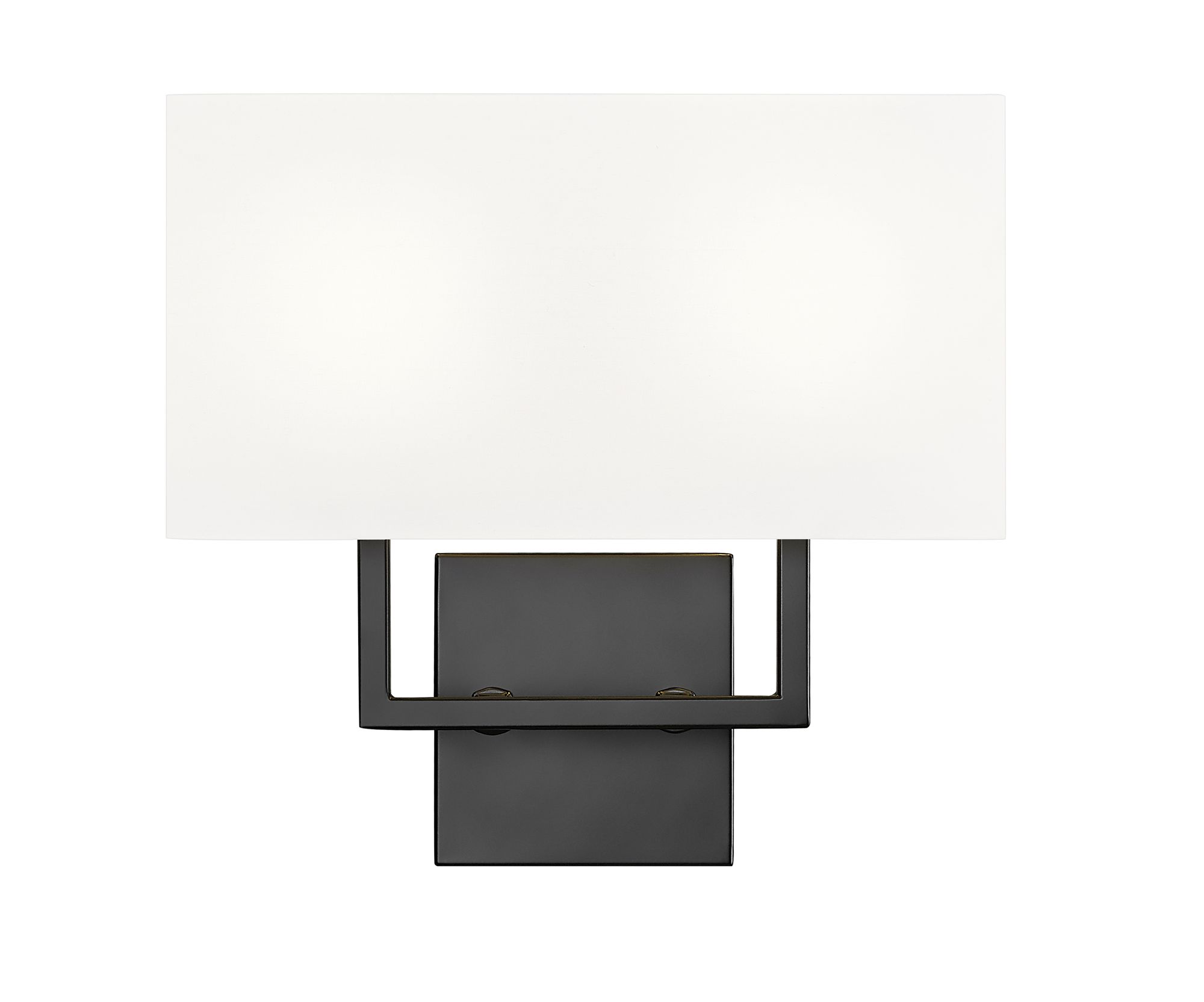 Image 5 Saxon by Z-Lite Matte Black 4 inch 2 Light Wall Sconce more views