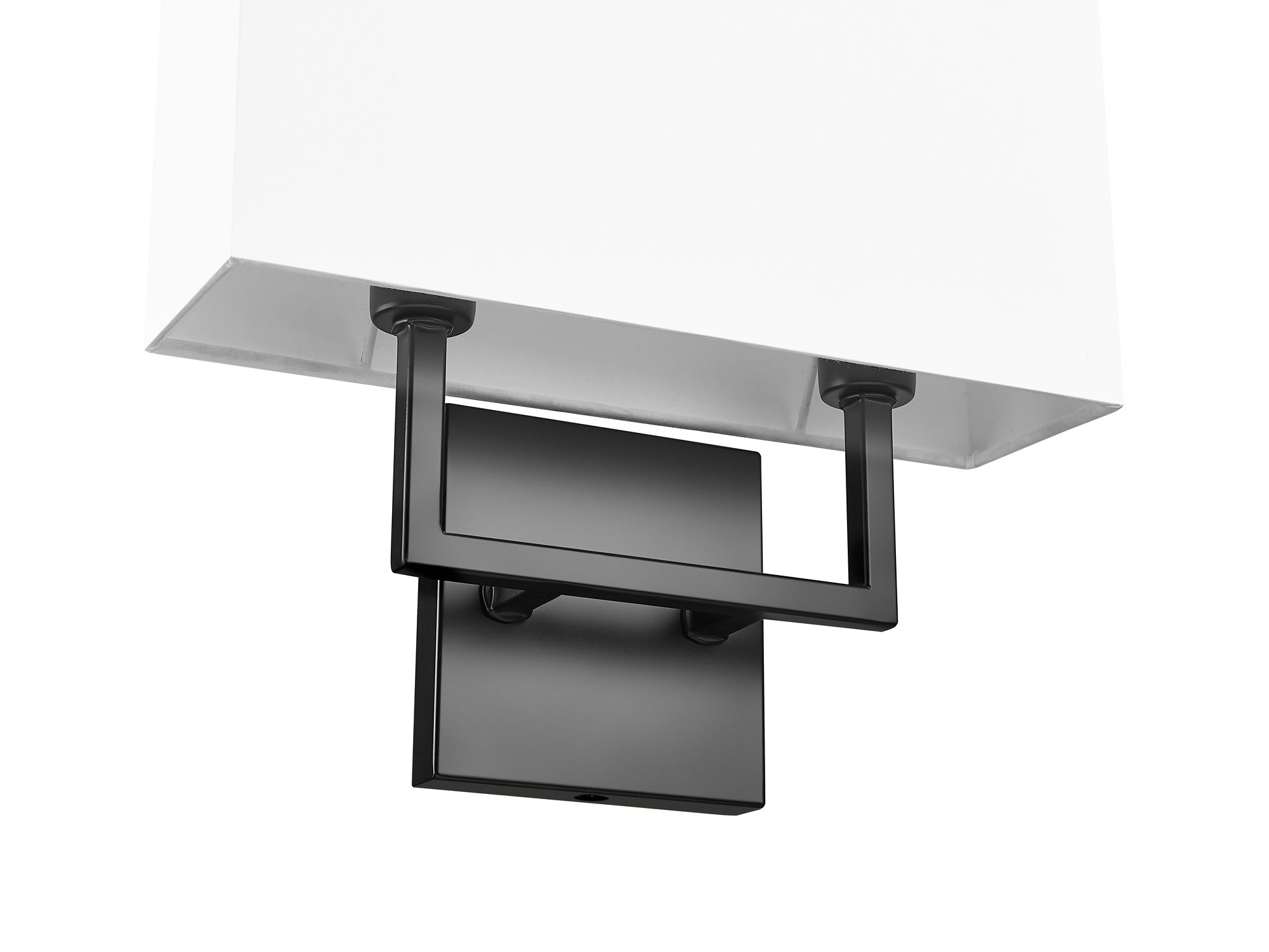 Image 6 Saxon by Z-Lite Matte Black 4 inch 2 Light Wall Sconce more views
