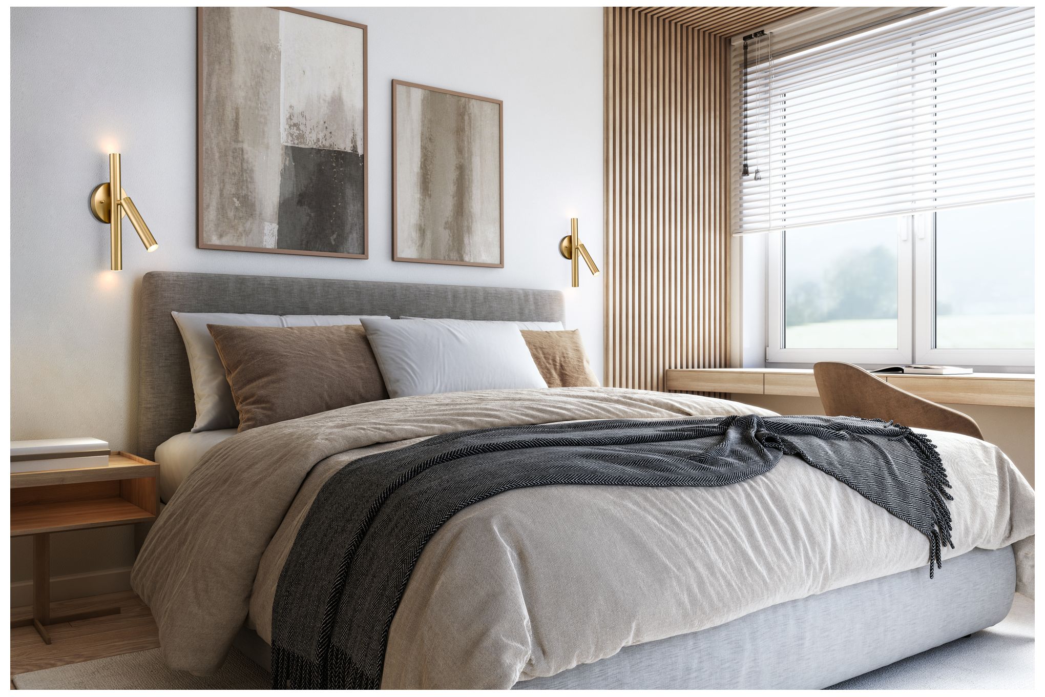 Image 2 Saxon by Z-Lite Modern Gold 4 inch 3 LightWall Sconce more views