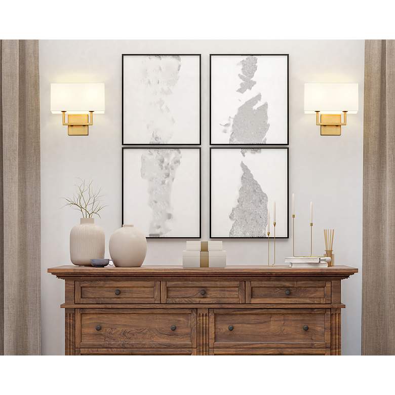 Image 3 Saxon by Z-Lite Olde Brass 4 inch 2 Light Wall Sconce more views