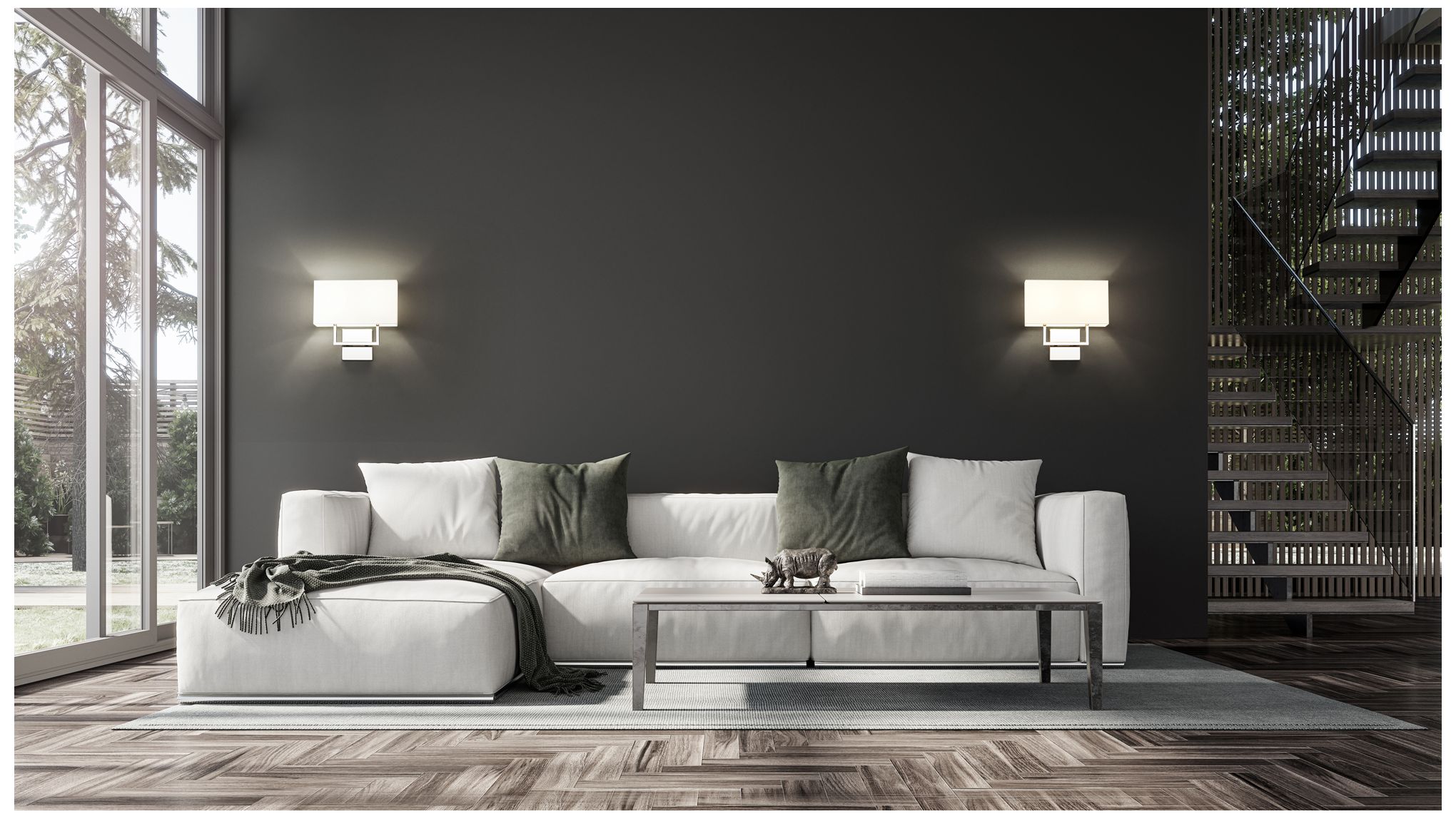 Image 2 Saxon by Z-Lite Polished Nickel 4 inch 2 Light Wall Sconce more views