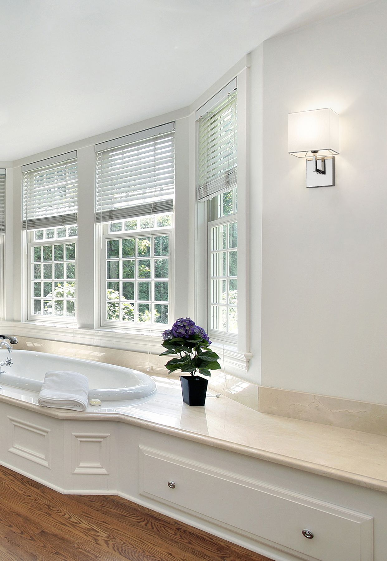 Image 4 Saxon by Z-Lite Polished Nickel 7 inch 1 Light Wall Sconce more views