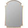 Saxton Gold 27 3/4" x 42" Arched Rectangular Wall Mirror