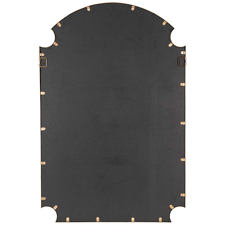 Image 4 Saxton Gold 27 3/4" x 42" Arched Rectangular Wall Mirror more views
