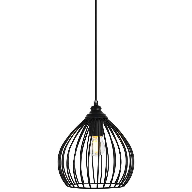 Image 3 Sayer Collection Pendant D7.9 H8.9 Lt:1 Black Finish