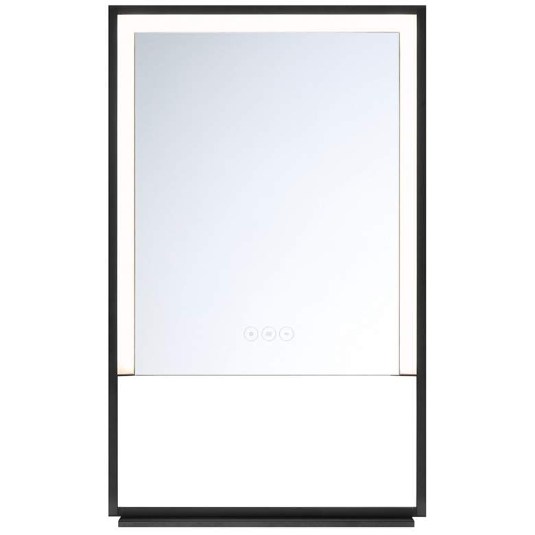 Image 1 Sayora 32" Rectangular Mirror Black