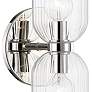 Sayville 15 1/2" High Polished Nickel 2-Light Wall Sconce