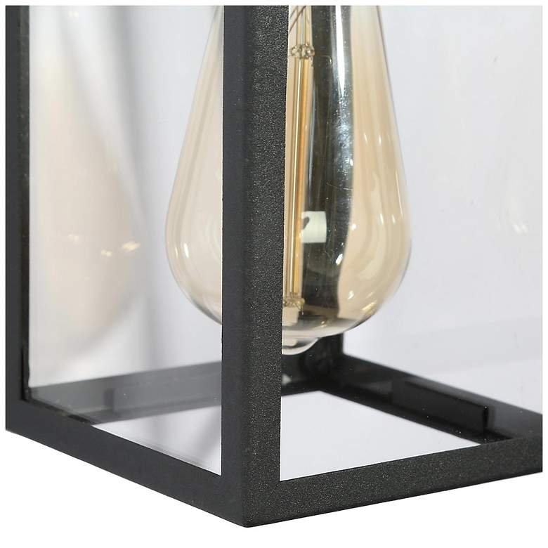 Image 6 Scaatropurea 11" High Textured Black Outdoor Wall Light more views
