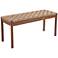 Scalby 39 1/4" Wide Brown and Natural Seagrass Bench