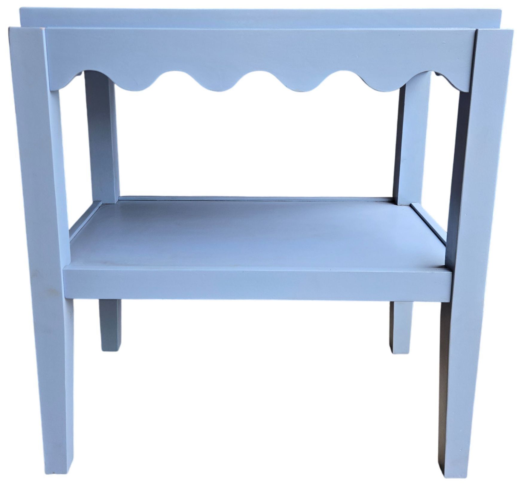 Image 3 Scallop Accent Table, Light Blue more views