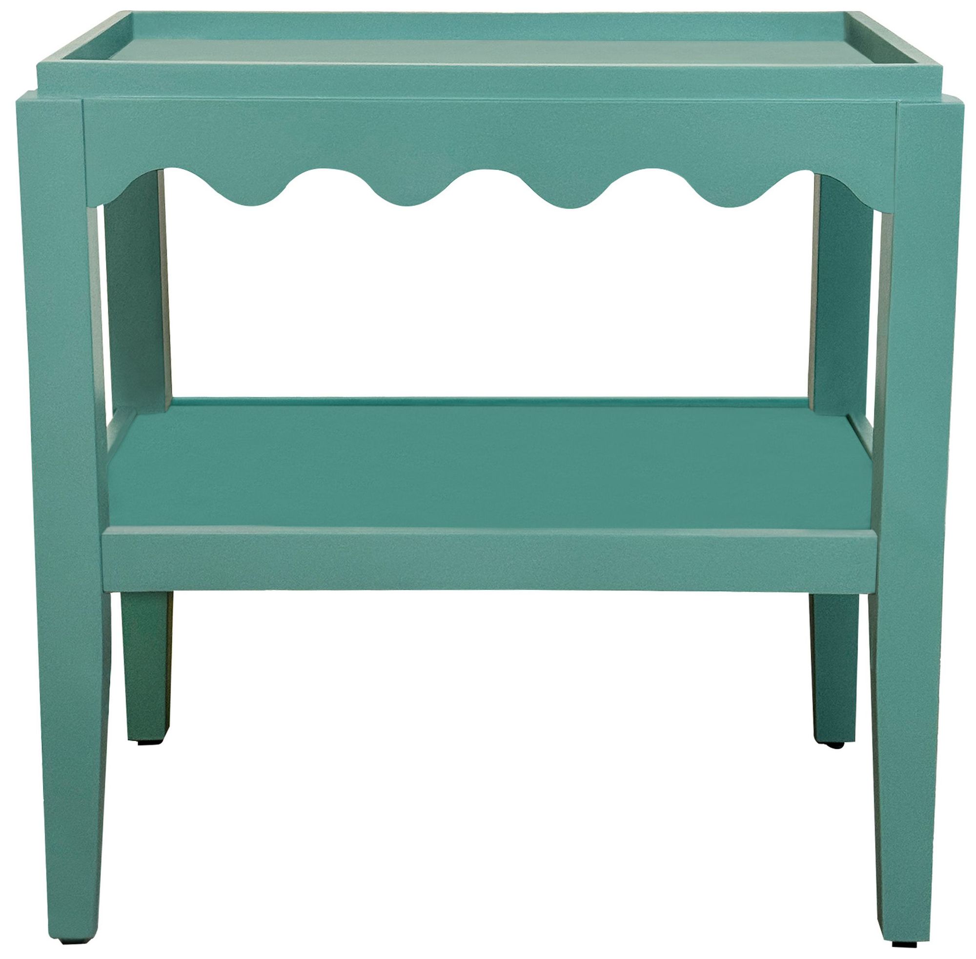 Image 3 Scallop Accent Table, Seagrass Green more views