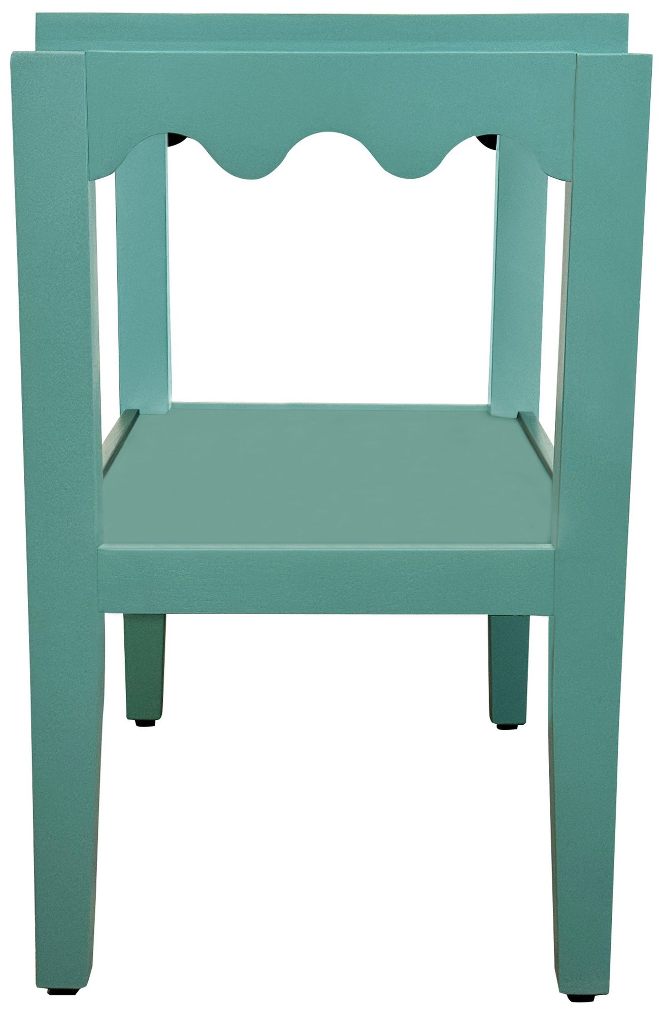 Image 5 Scallop Accent Table, Seagrass Green more views