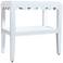Scallop Accent Table, White