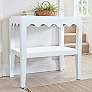 1_Scallop Accent Table, White