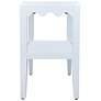4_Scallop Accent Table, White more views