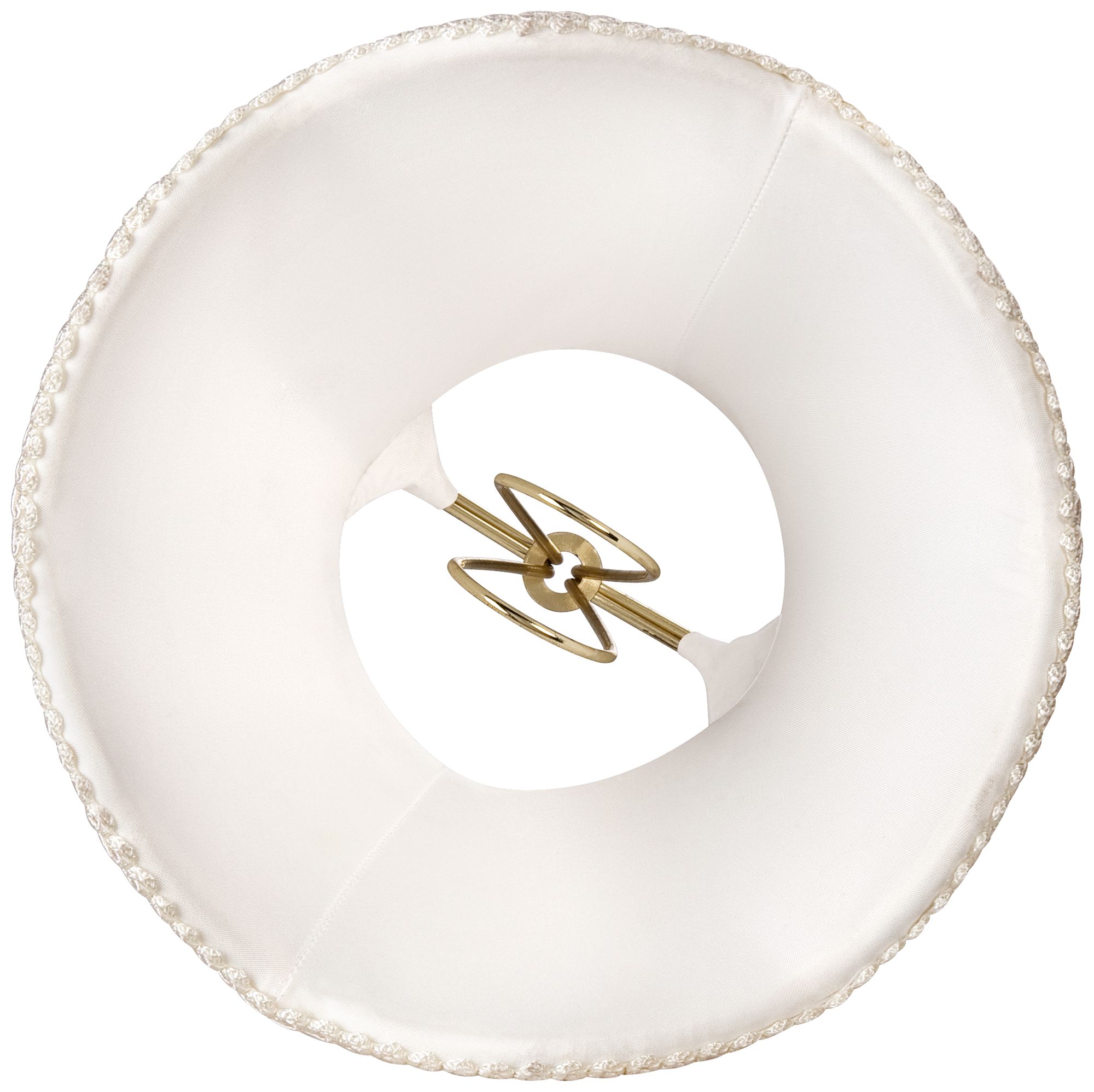 Scallop Cream Chandelier Lamp Shade 3x5.5x4.5 (ClipOn) 2G014