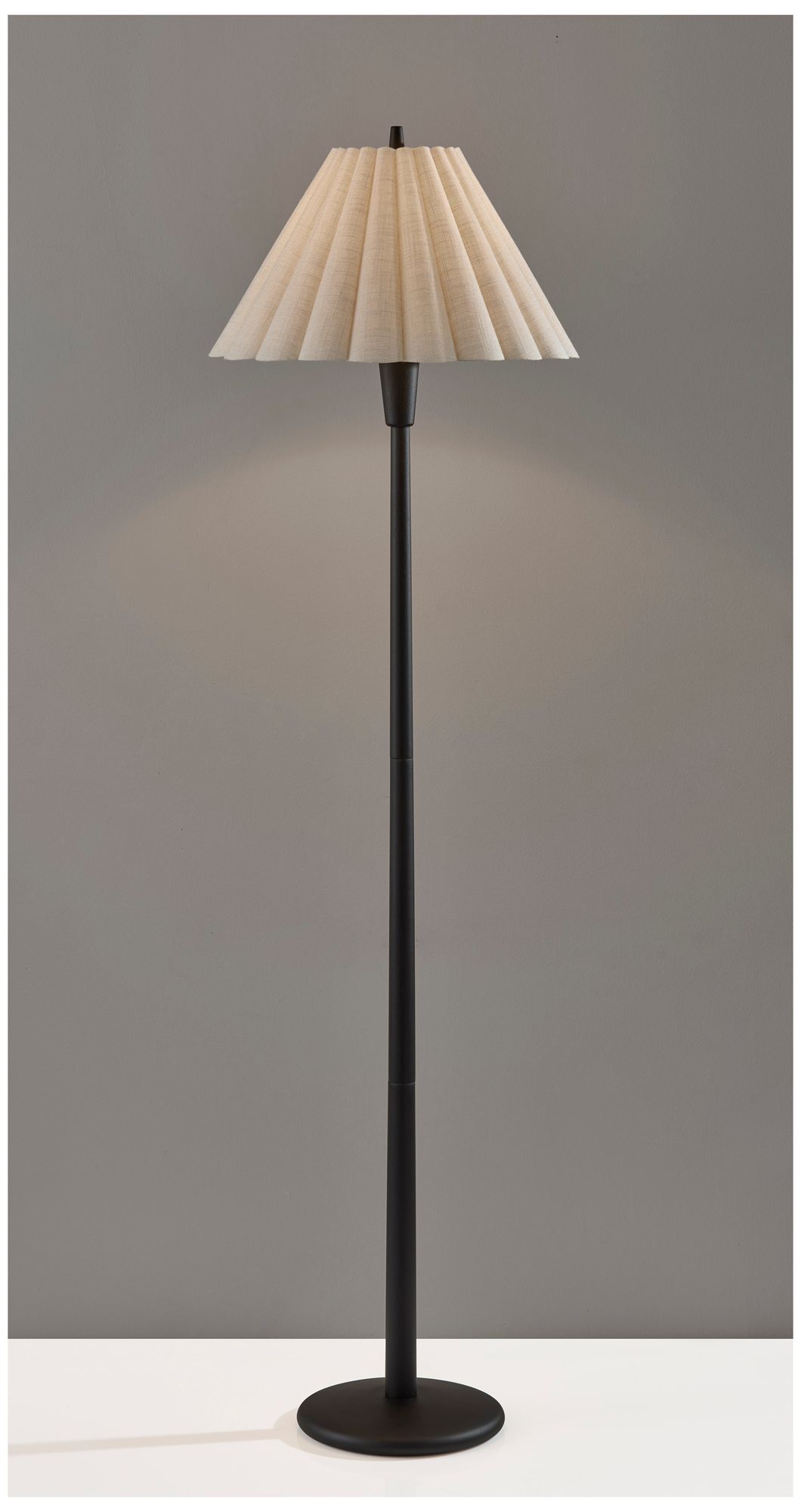 Image 3 Scallop Floor Lamp- Black more views