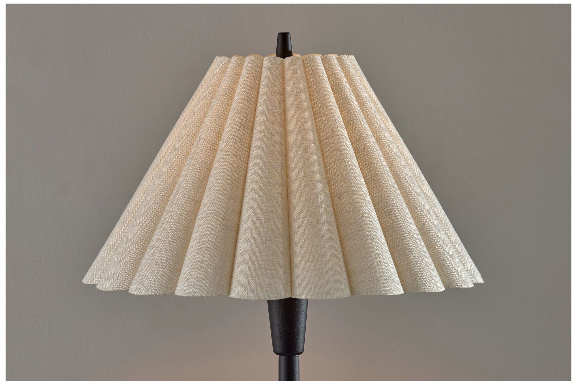 Image 5 Scallop Floor Lamp- Black more views