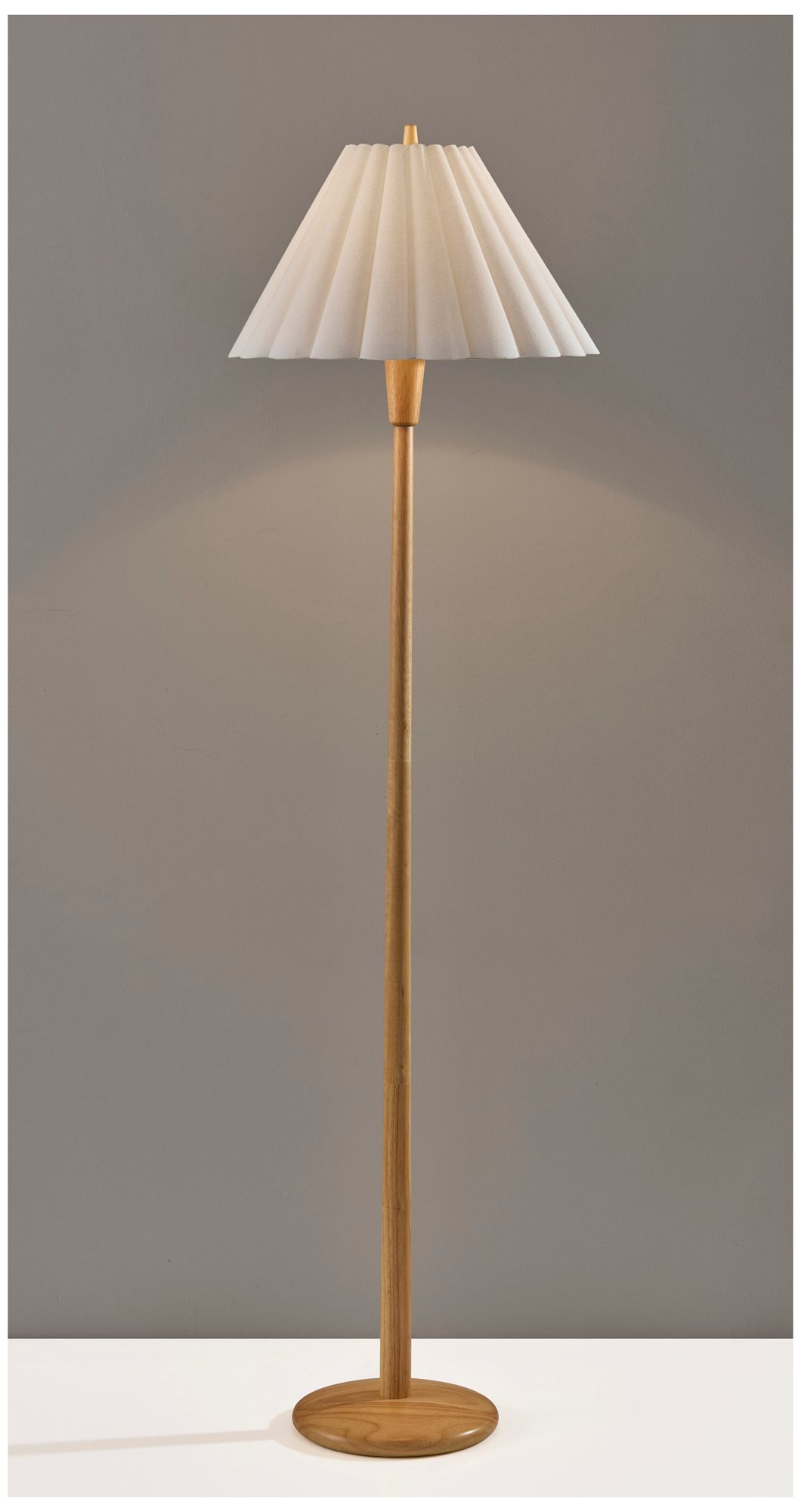 Image 3 Scallop Floor Lamp- Natural more views
