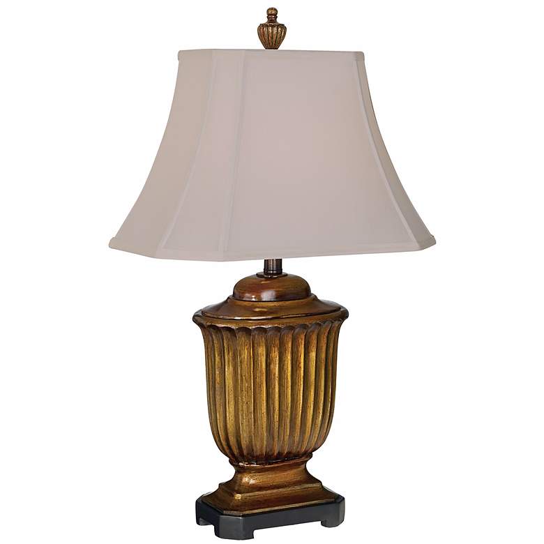 Image 1 Scallop Oval Urn Table Lamp