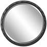 3_Scalloped Edge Aged Black 38" Round Wall Mirror