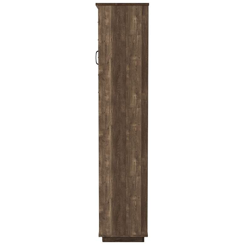 Image 6 Scandi 19 3/4" Wide Reclaimed Oak 1-Drawer Tower Cabinet more views