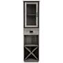 Scandi 19 3/4" Wide Vintage Gray 1-Drawer Tower Cabinet
