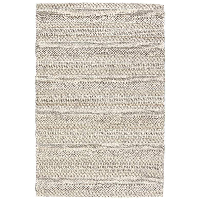 Image 2 Scandinavian Dula Lagom SCD27 5'x8' Ivory Gray Wool Area Rug