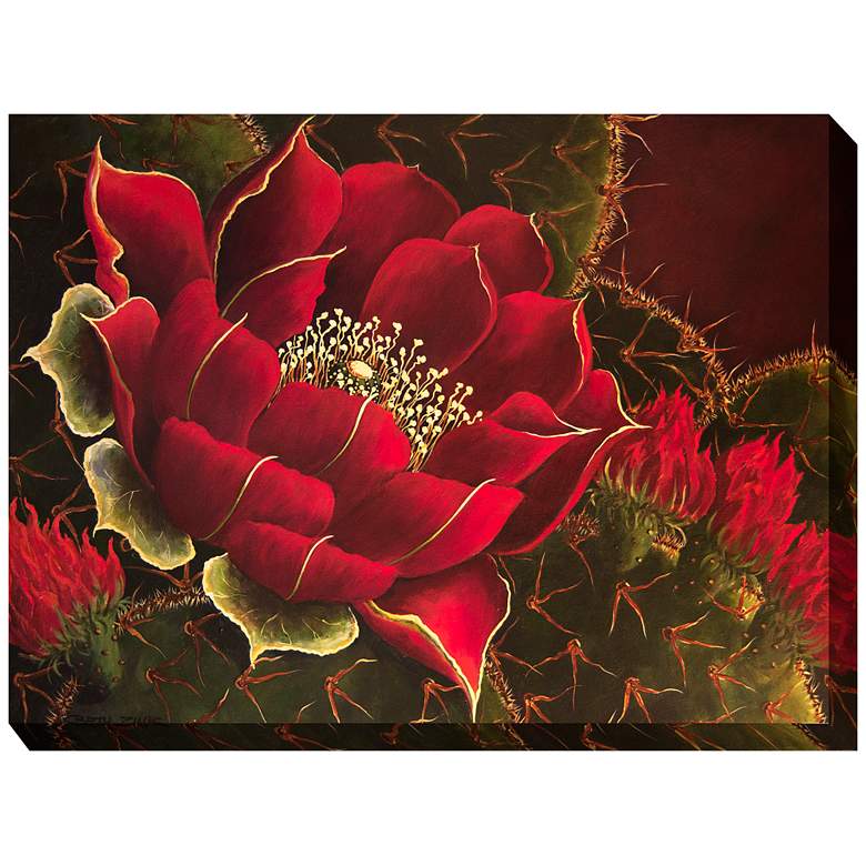 Image 2 Scarlet Lady 40" Wide All-Weather Outdoor Canvas Wall Art
