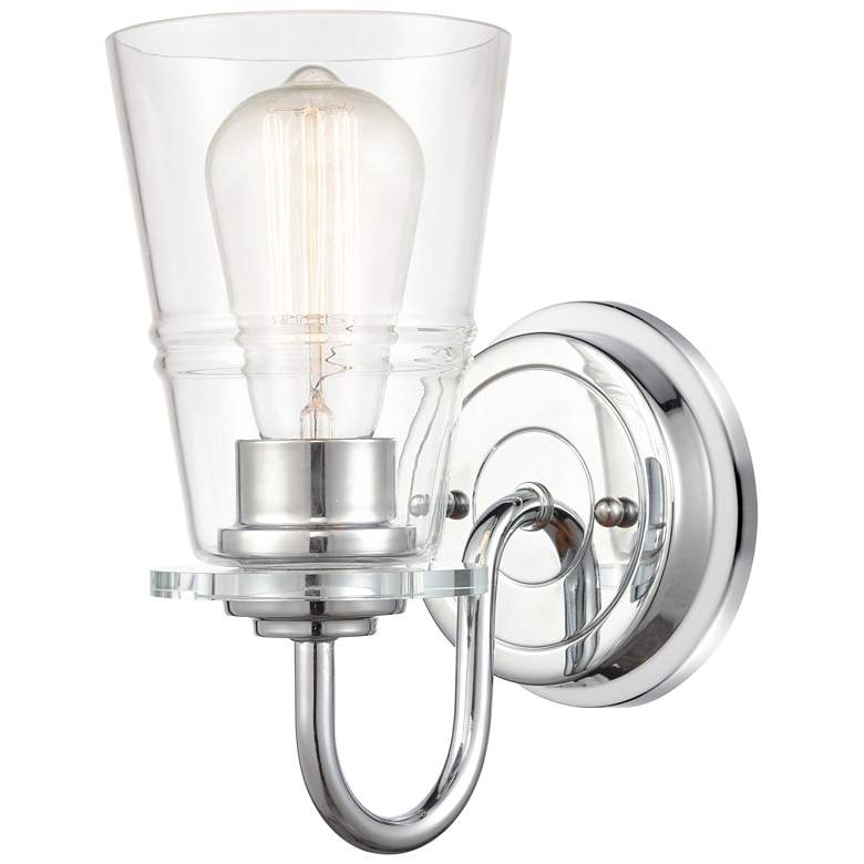 Image 1 Scarlett 5" Polished Chrome Bath Light w/ Clear Shade
