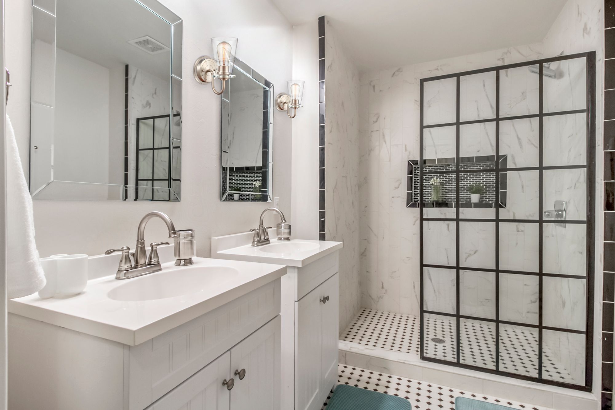 Image 3 Scarlett 5" Satin Nickel Bath Light w/ Clear Shade more views