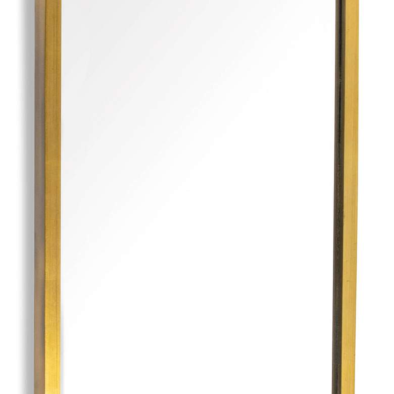 Image 3 Scarlett Gold Leaf 15 1/2 inch x 43 inch Rectangular Wall Mirror more views