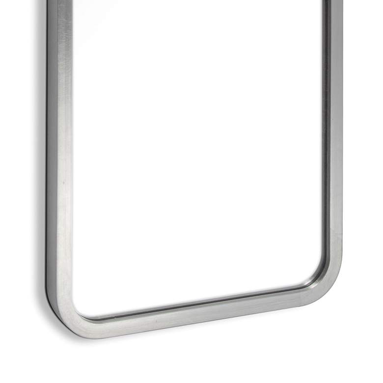 Scarlett Silver Leaf 15 1/2&quot; x 43&quot; Rectangular Wall Mirror more views