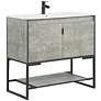 Scarsdale 36" Wide Concrete Gray Bathroom Vanity Sink