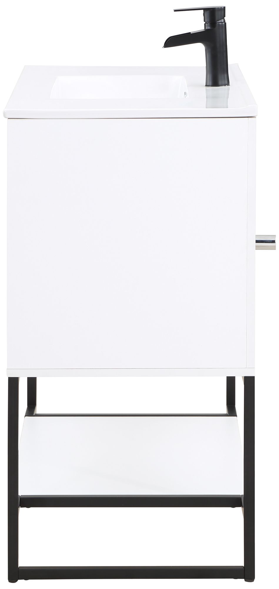 Scarsdale 36" Wide Melamine White Bathroom Vanity Sink