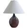 Scatchard Stoneware 19" H Decorative Red Accent Table Lamp