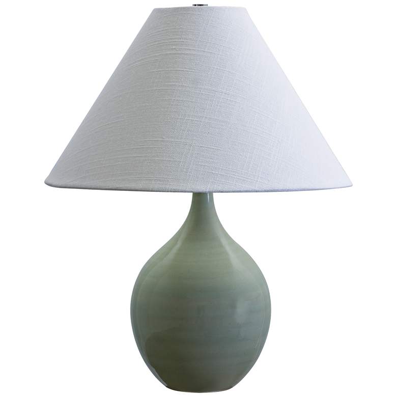 Image 2 Scatchard Stoneware 19" High Celadon Green Accent Table Lamp
