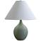 Scatchard Stoneware 19" High Celadon Green Accent Table Lamp