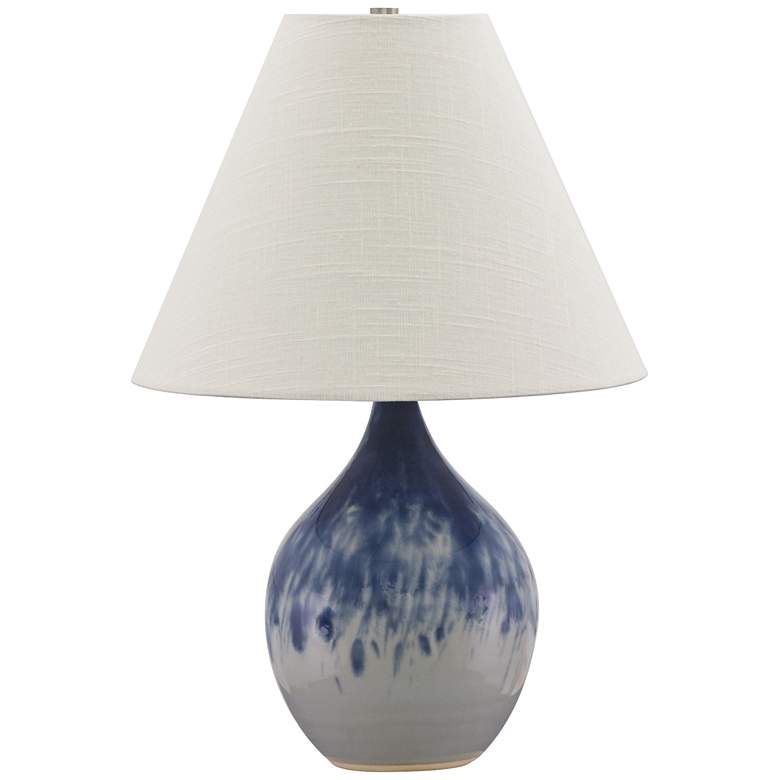 Image 1 Scatchard Stoneware 19" High Decorative Gray Table Lamp