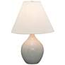 Scatchard Stoneware 19" High Glossy Gray Accent Table Lamp