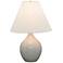 Scatchard Stoneware 19" High Glossy Gray Accent Table Lamp