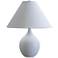 Scatchard Stoneware 19" High Matte White Table Lamp