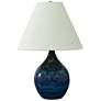 Scatchard Stoneware 19" High Midnight Blue Accent Table Lamp